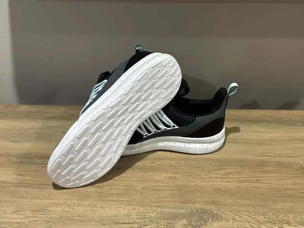 Adidas Lite Racer Adapt 7.0 Kids' Sneakers in Black and Halo Mint, size 7